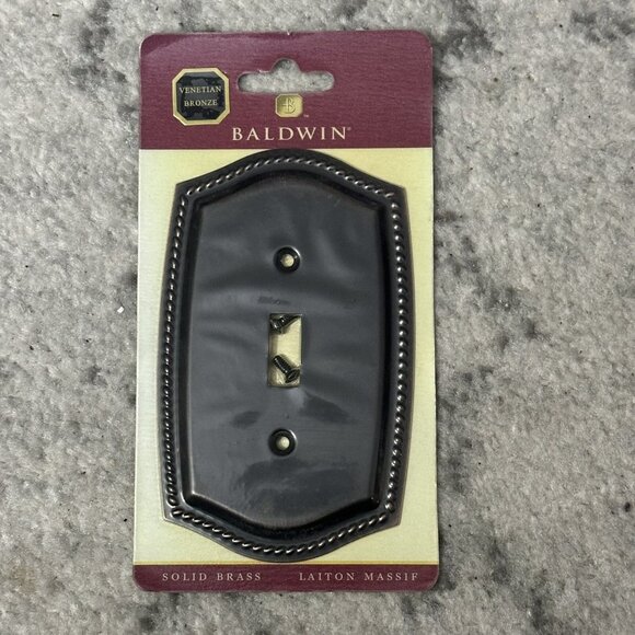 Baldwin Hardware Other - Baldwin Rope Switch Plate Cover Venetian Bronze Single Toggle Lot of 5 NEW